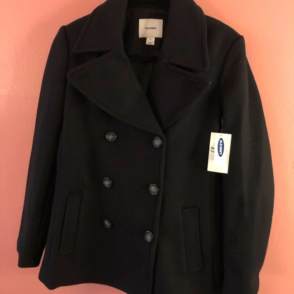 Black old navy coat.